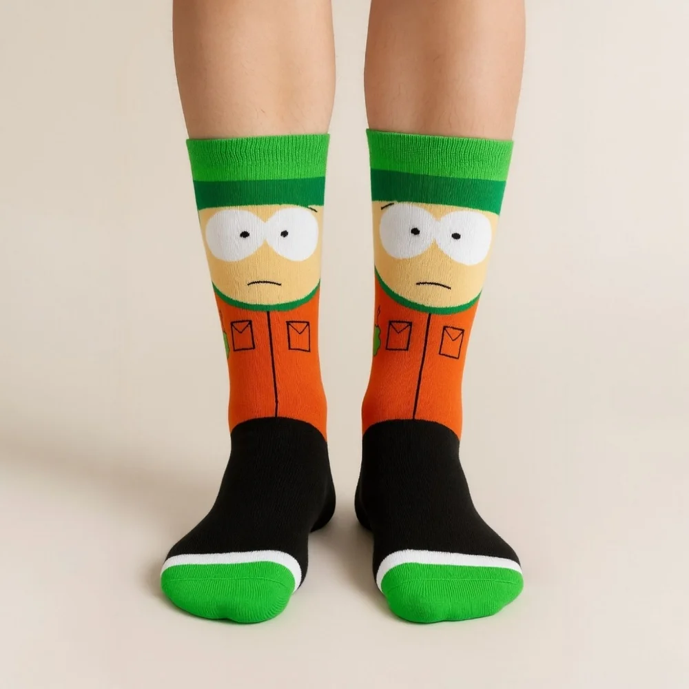 South Park Unisex KYLE Crew Socks Shoe Size Adult 6-12